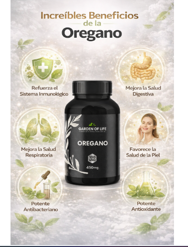 ACEITE DE OREGANO 450MG GARDEN OF LIFE