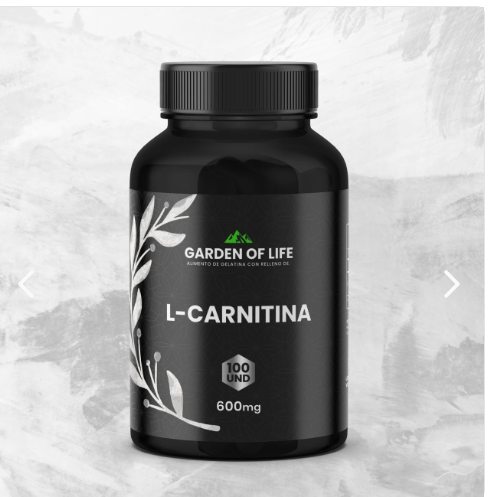 L-Carnitina 600mg Garden Of Life | Quema Grasa y Energía