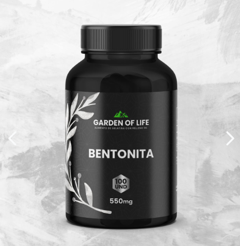 Bentonita 550mg Garden Of Life | Desintoxicación y Salud Digestiva