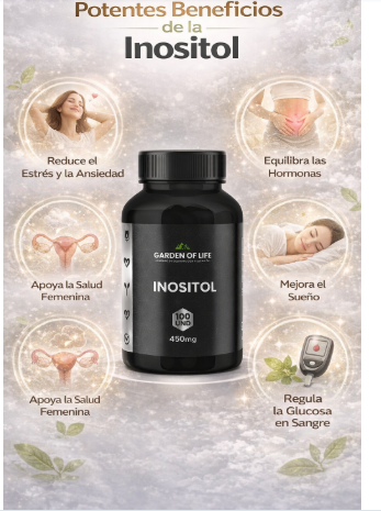 Inositol 450mg Garden Of Life | Ansiedad, Hormonas y Sueño