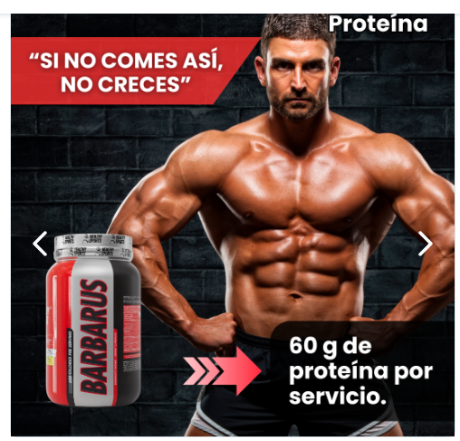PROTEINA BARBARUS 2LB HEALTHY SPORT