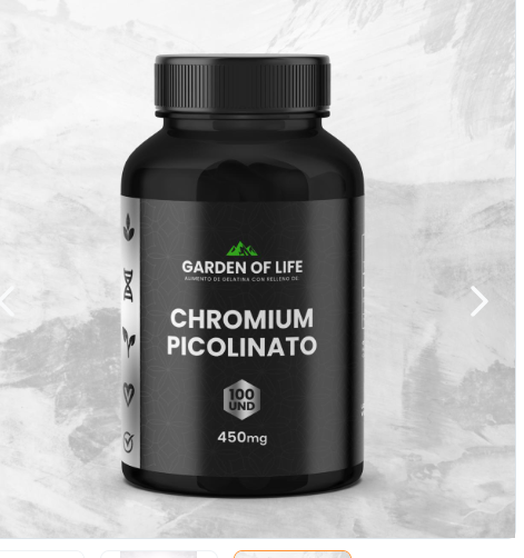 CHROMIUM PICOLINATO 450MG GARDEN OF LIFE
