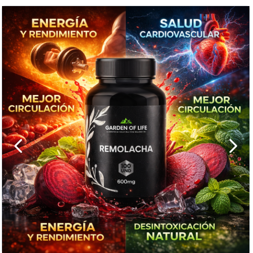 Remolacha Garden Of Life | Corazón, Energía y Rendimiento
